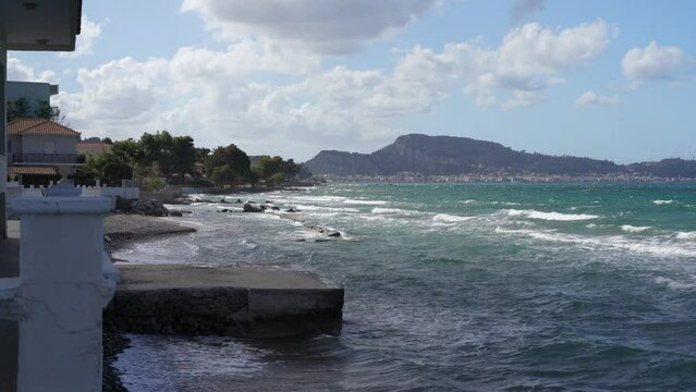 shore and beach of ARgassi , Zakynthos