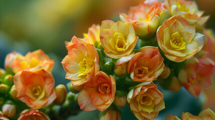 Yellow flowers close-up