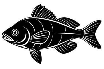 fish-skin-silhouette-white-background vector illustration 