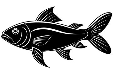 fish-skin-silhouette-white-background  vector illustration 