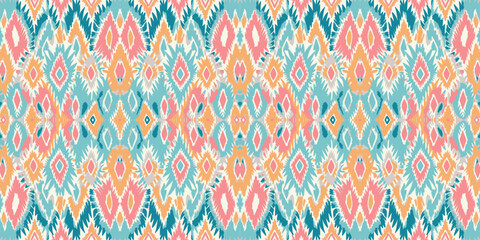 Seamless batik pattern,Seamless tribal batik pattern,and Seamless colorful pattern resemble ethnic boho, Aztec,and ikat styles.designed for use in wallpaper,fabric,curtain,carpet,Batik Embroidery