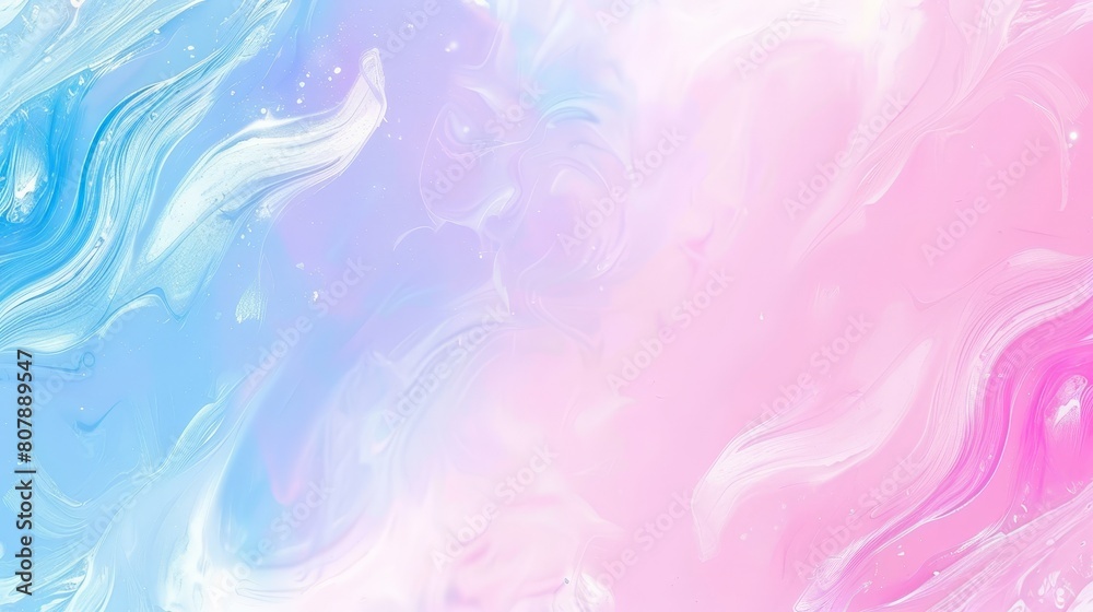 Aufkleber Blue and pink liquid swirls creating a dynamic and vibrant background