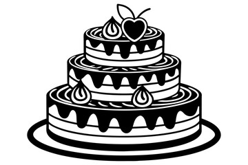  common cake  decoration with vector illustration 