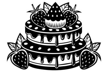  common cake  decoration with vector illustration 