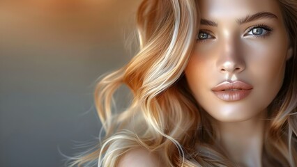 Naklejka premium Woman with gradient hair coloring technique. Concept Hair Coloring Techniques, Gradient Hair, Beauty Trends, Fashion Hairstyles, Styling Inspiration