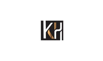 KH, HK, K , H , Abstract Letters Logo Monogram