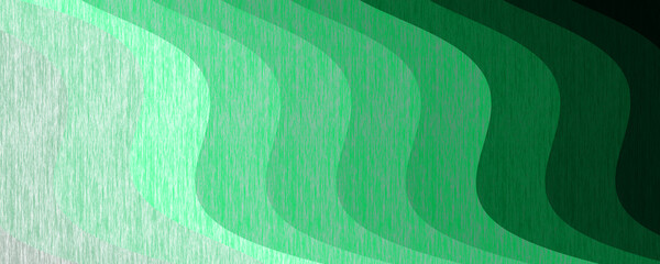 abstract green background with waves, Abstract background with dynamic effect.  Trendy gradients. Can be used for advertising, marketing, presentation.