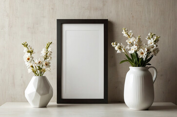 Blank Picture Frame Canvas Mockup
