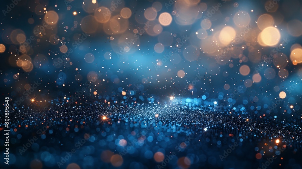 Poster Abstract bokeh lights creating a blurred background. Perfect for adding a soft and dreamy touch to videos or presentations