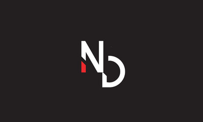 ND, DN, D, N Abstract Letters Logo Monogram	