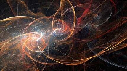Enthralling Abstract Cosmic Energy Background with Vibrant Swirls