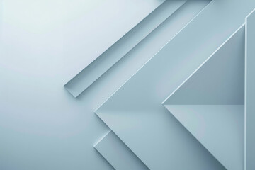 Minimalistic blue geometric shapes with sleek design