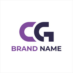 Letter C and G logo Concept