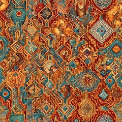 Tribal Aztec Seamless Pattern