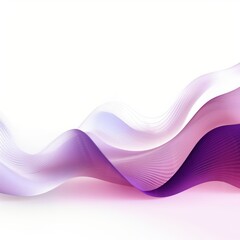abstract purple wavy effect light, white background