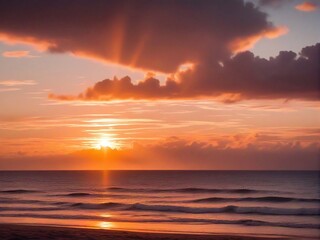 Fototapeta premium sunset over the sea