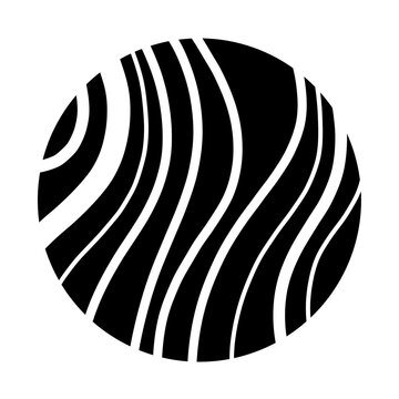 Geometric abstract round ellement