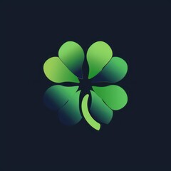 leaf clover logo illustration