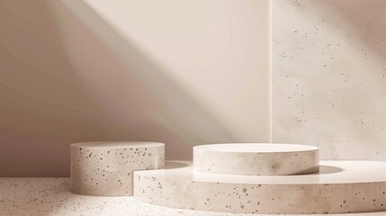 3D rendering of a product display