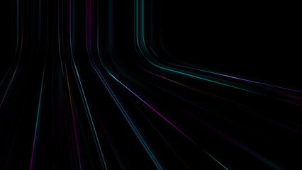 Blue purple neon laser lines abstract background