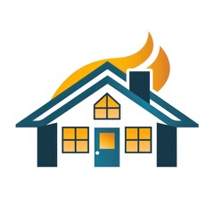 house roof logo design