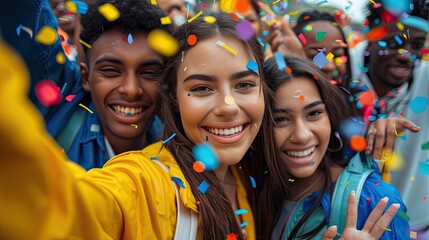 Greeting Card and Banner Design for Social Media or Educational Purpose of National College Student Activities Day Background