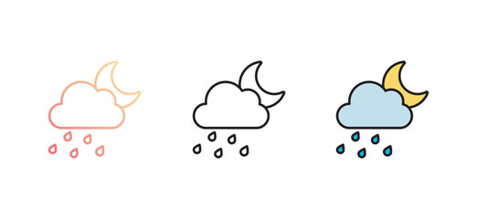 Storm icon design with white background stock illustration