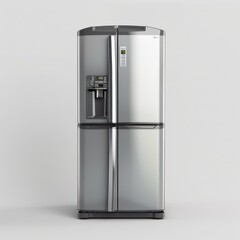 silver color refrigerator
