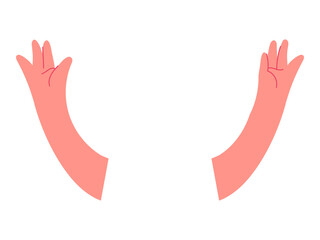 Body part hands vector illustration. The anatomical position is fundamental reference point in medical examinations and procedures Educational gestures bridge gap, making complex anatomical concepts