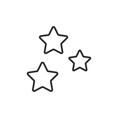 Obraz premium Star icon design with white background stock illustration