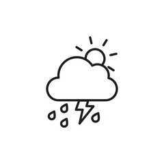 Storm icon design with white background stock illustration