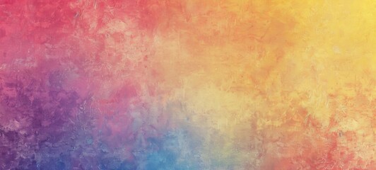  A grainy gradient background with soft, blurred edges in various colors of yellow, blue, purple, red, orange and pink