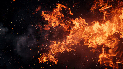 火の粉、火花の背景	
