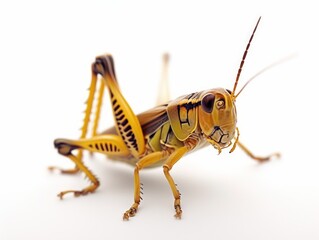 Fototapeta premium konik polny wzdłuż paska na białym tle