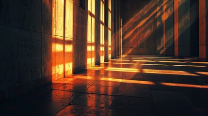 Fototapeta premium dramatic gradient, contrasting light and shadow, cinematic feel