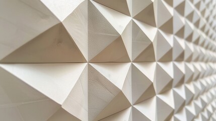 Embossed geometric design, subtle 3D effect, light and shadow play