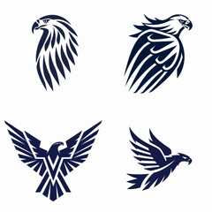 Fototapeta premium Stylized eagle logo