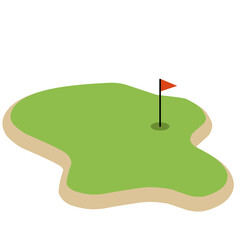 Golf Course Illustration