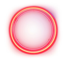 Obraz premium PNG Circle light neon technology.