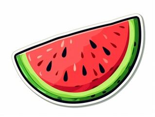 watermelon, hand drawing, white background