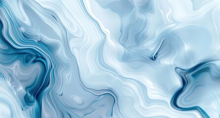 Obraz premium fluid light blue and white abstract background