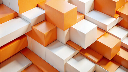 abstract background made of cubes