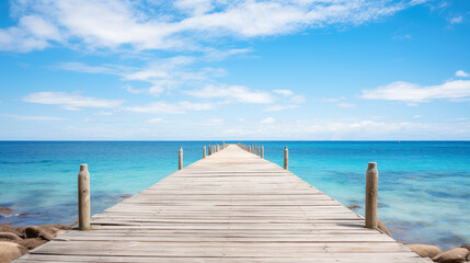 Ocean Views, Blue sky, Symmetry