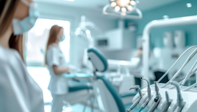 dental office blurred background 