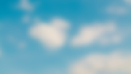 Blureed of blue sky and white clouds.blue sky background.