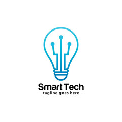 Smart Tech logo design template