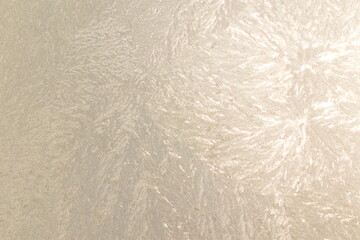 Frosty patterns on the window