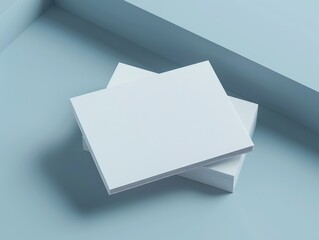  business cards white mockup