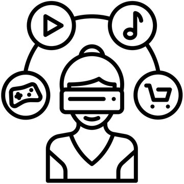 Virtual Reality Headset clip art preview