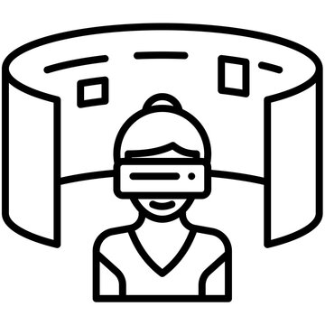 Virtual Reality Headset clip art preview